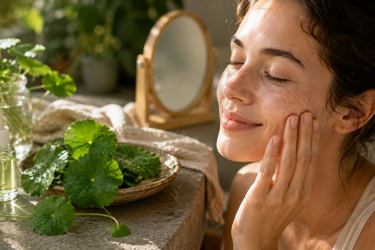 Beneficios de la centella asiática para piel sensible