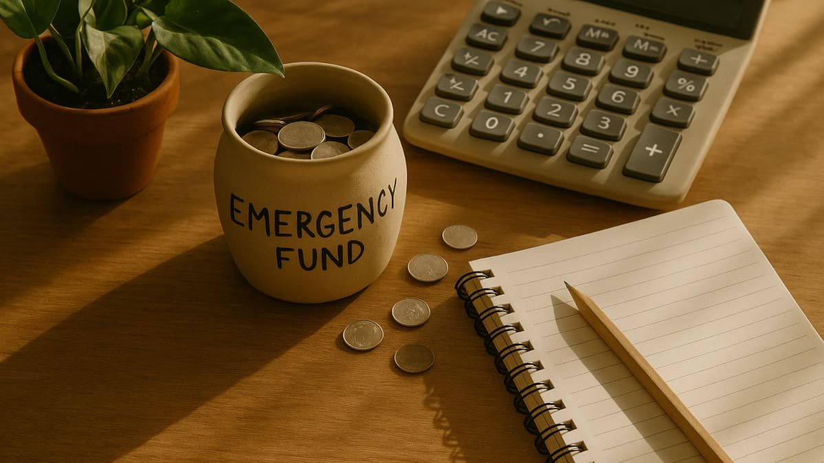 organizando sus finanzas en un espacio tranquilo