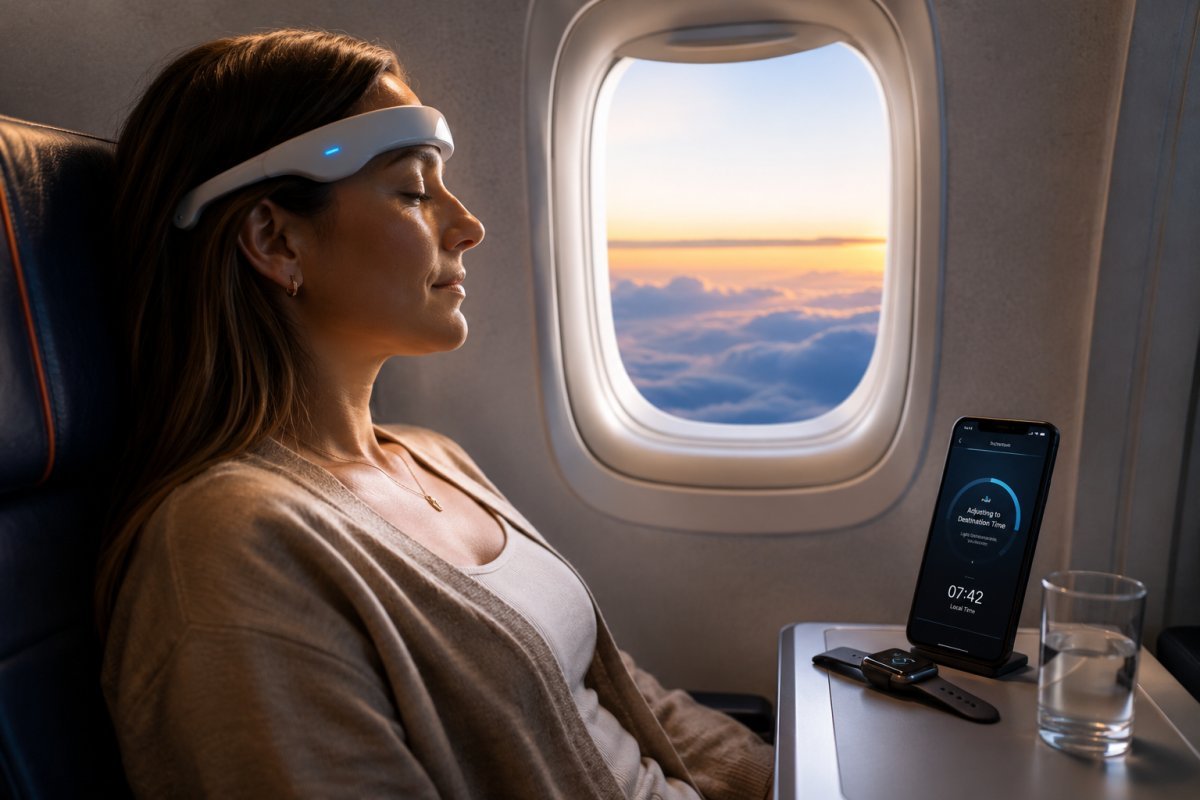 Dispositivo tecnológico usado para combatir el jet lag