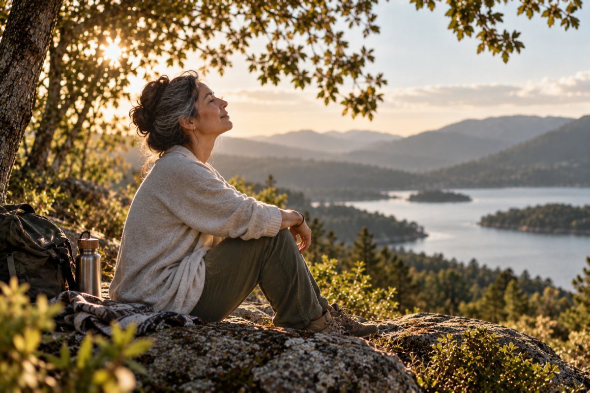 Meditación al aire libre para una vida longeva
