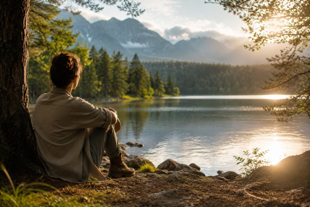 Paisaje natural mostrando la conexión entre la naturaleza y una vida sin prisas