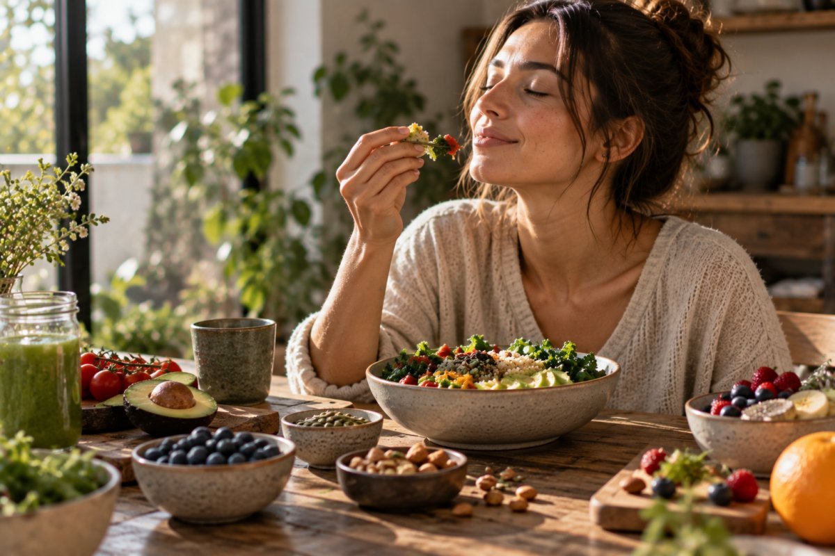 Variedad de alimentos que potencian la práctica del mindfulness