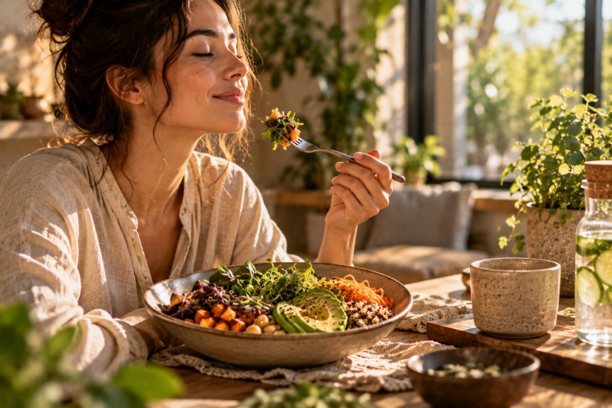 Platillo nutritivo que promueve la atención plena