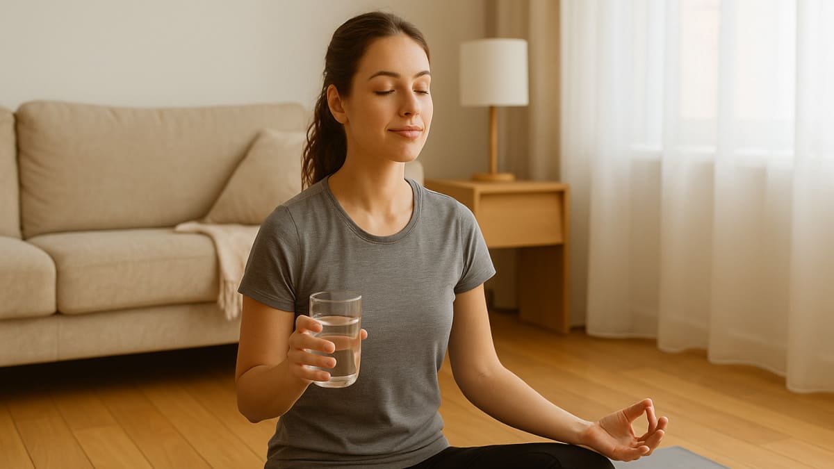 mujer practicando habitos saludables para equilibrio hormonal