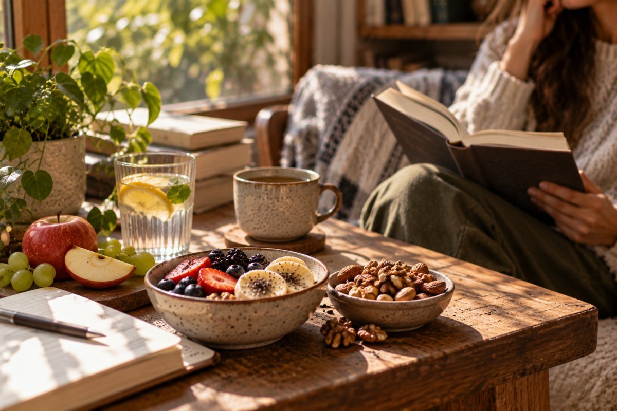 Frutas y nueces que potencian la concentración durante la lectura
