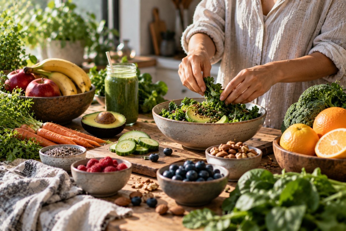 Frutas y verduras que promueven una vida sin estrés