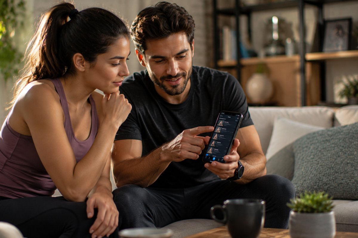 Personas eligiendo cómo elegir una aplicación de fitness