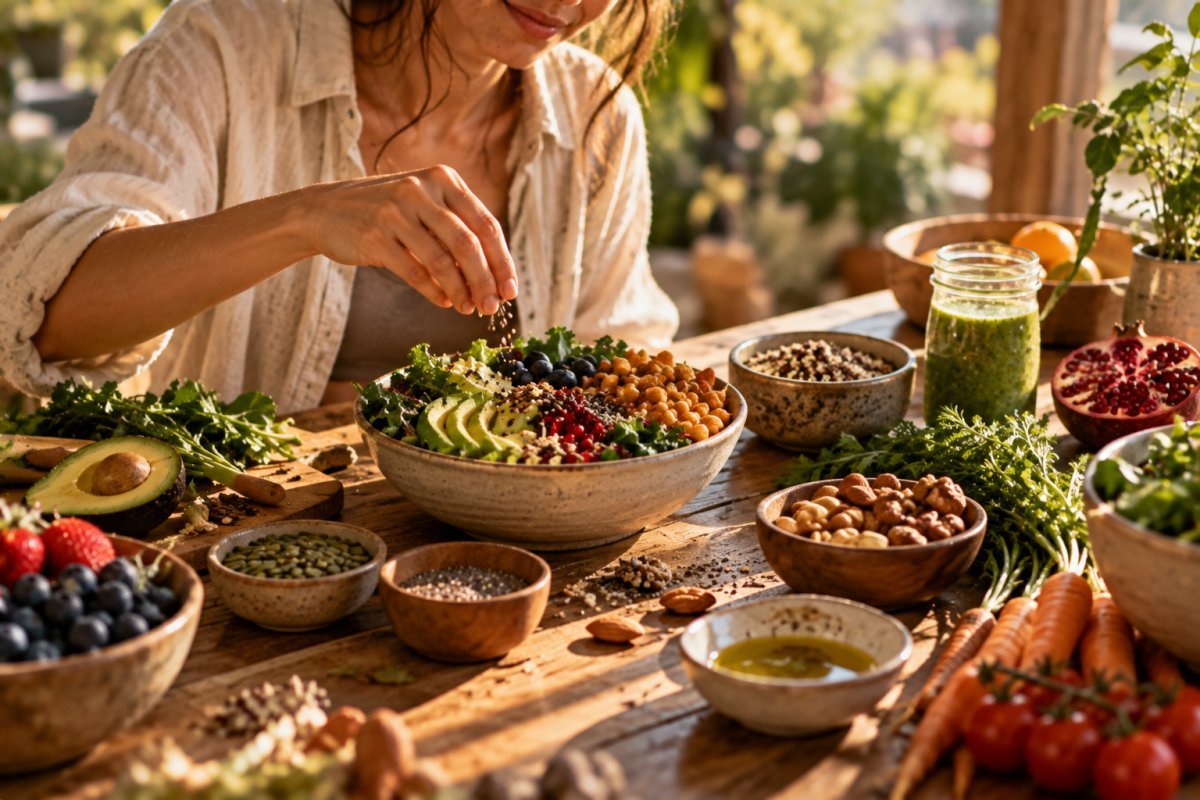 Variedad de alimentos que alimentan tu alma y cuerpo